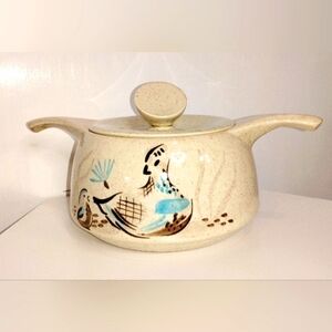 MCM RED WING BOB WHITE QUAIL PATTERN CASSEROLE DISH